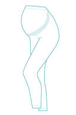 Mustat äitiyslegginsit raskaana oleville naisille (luonnonmukaisesti kasvatettua) - Piirustus
