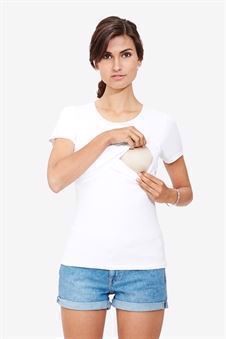 Valkoinen imetys-T-paita